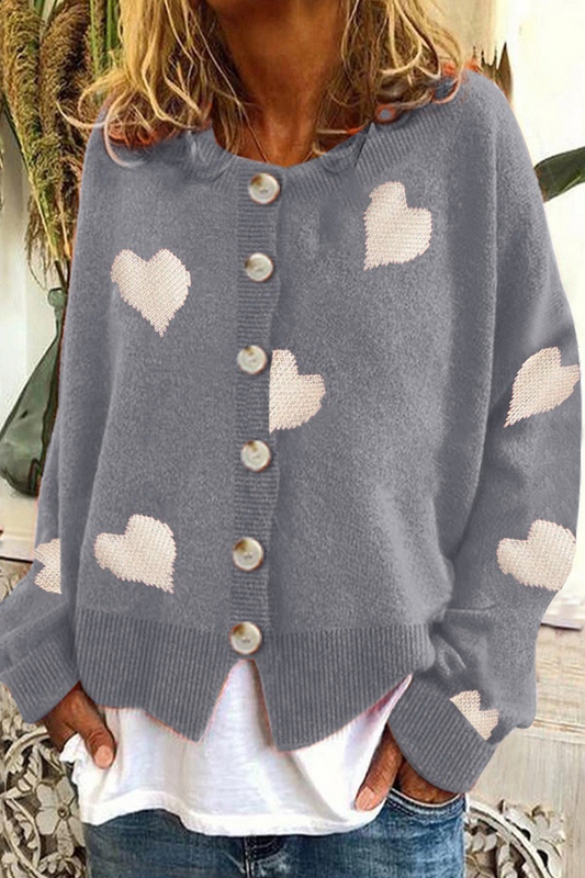 Casual Print Buckle Contrast O Neck Tops