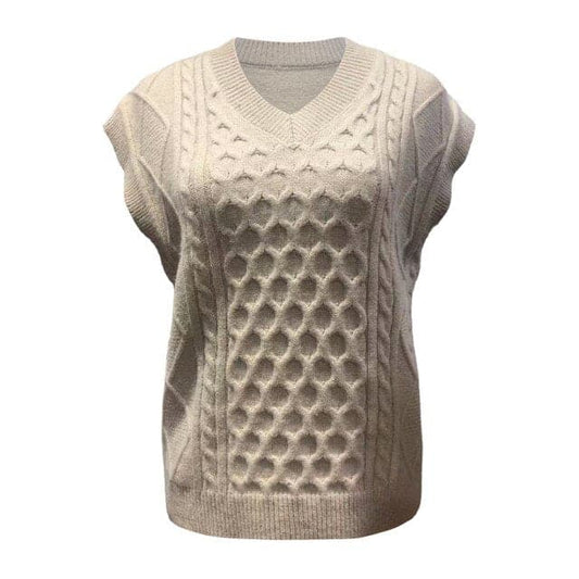 Fashion Preppy Style Sleeveless Vest Sweater