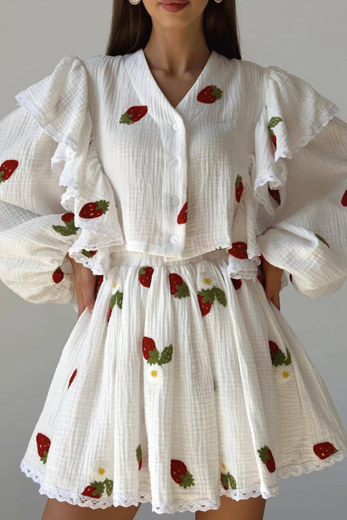 Essence of Adorable Ruffled Suit - 4 Colors